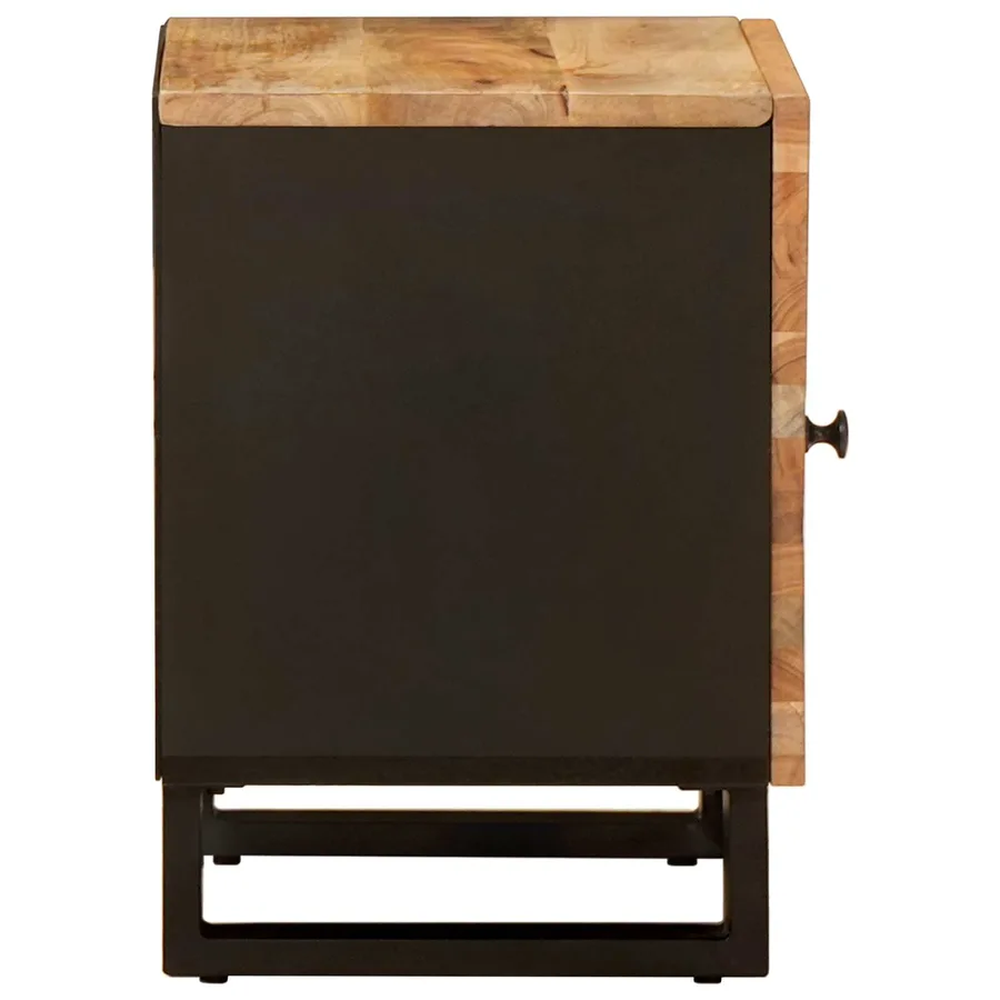 Cabinet de chevet Marron 40 x 33 x 46 cm Bois de mangue massif - 4