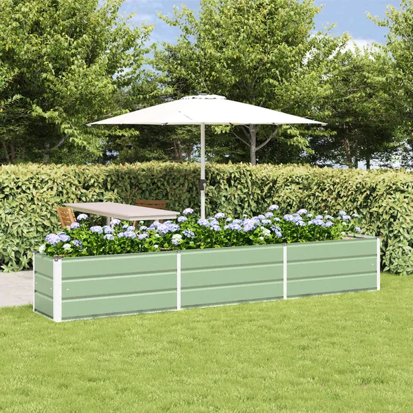 Jardinière Vert pastel 290 x 50 x 45 cm Acier galvanisé