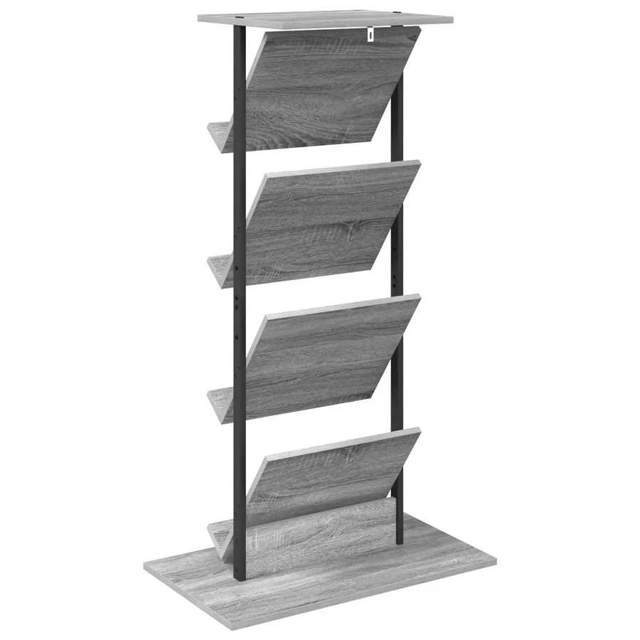 Étagère à magazines avec étagère Gris Sonoma 68 x 40 x 123,5 cm - 7