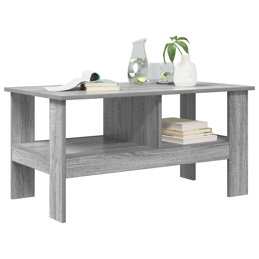 Table basse Gris Sonoma 90 x 50 x 45 cm Bois d'ingénierie - 3