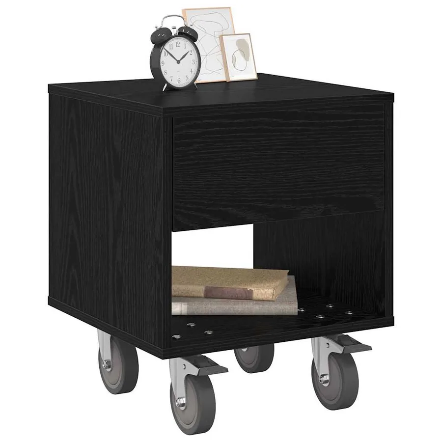 Table de chevet 2 pcs Chêne noir 40,5 x 40 x 48 cm - 3