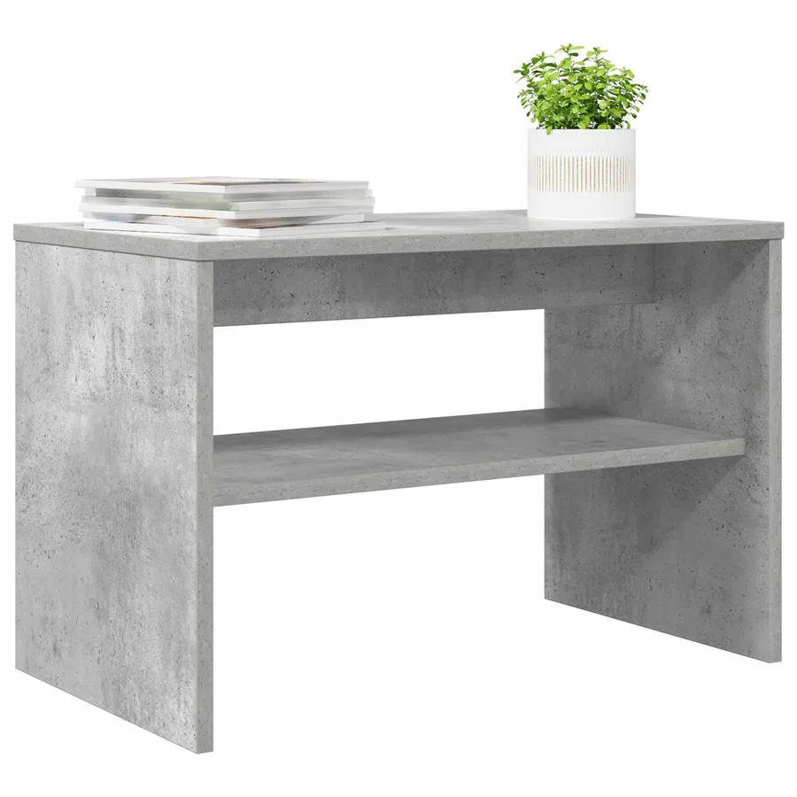 Meuble TV Gris béton 60 x 35 x 40 cm Bois d'ingénierie - 3