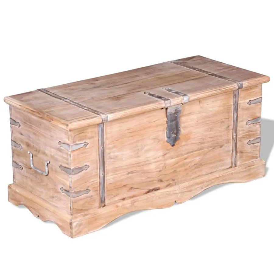 Coffre de rangement Bois d'Acacia - 8