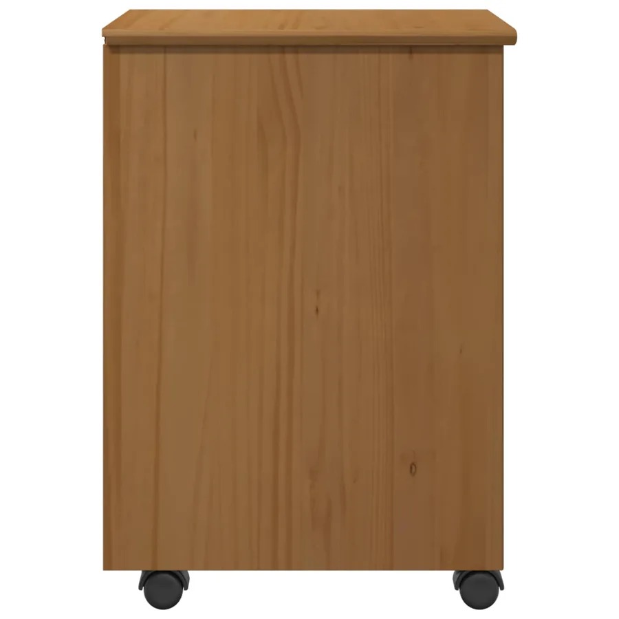 Cabinet roulant MOSS Brun Miel 34 x 39 x 56 cm Pin massif - 6