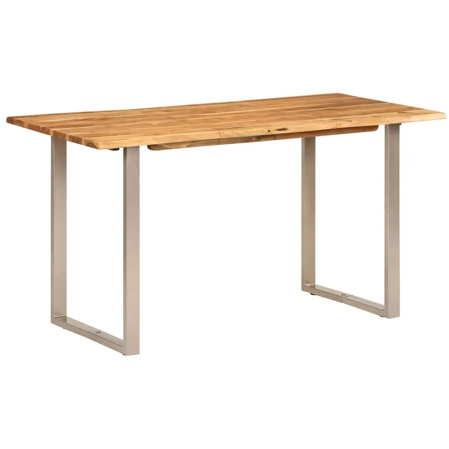 Table de salle à manger 140x70x76 cm Bois d'acacia solide - 12