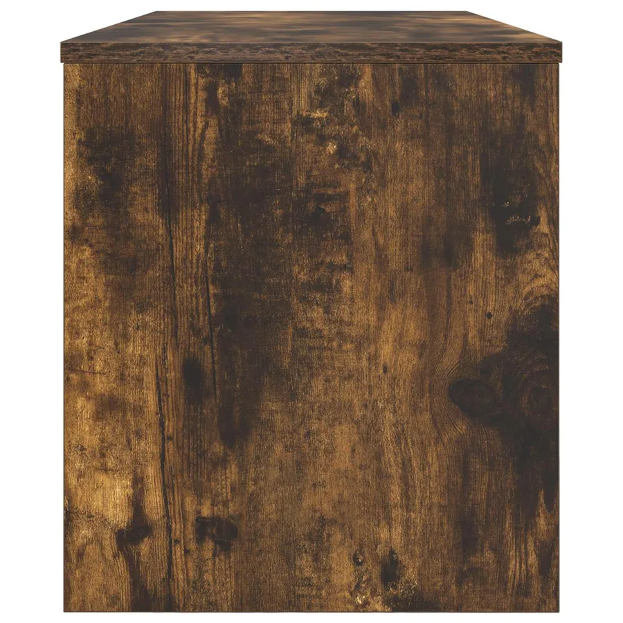 Meuble TV Chêne fumé 100 x 35 x 40 cm Bois d'ingénierie - 6