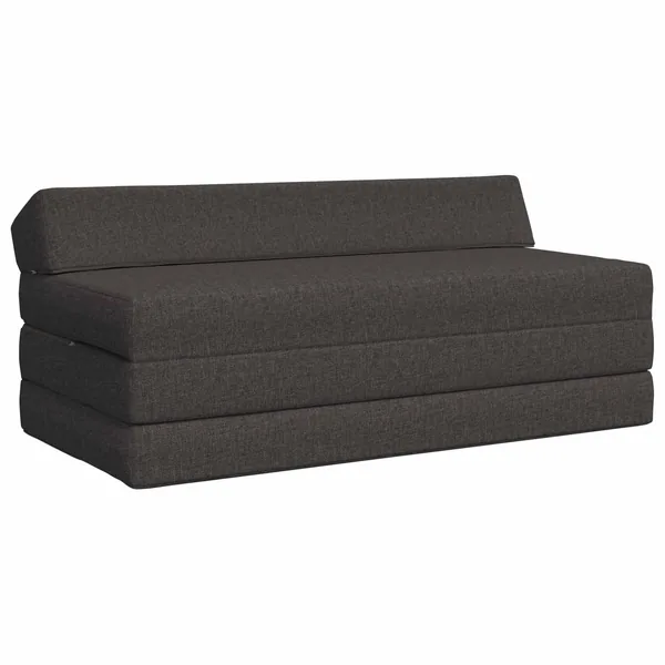 Canapé-lit pliable Gris foncé 120 x 60 x 49 cm Tissu