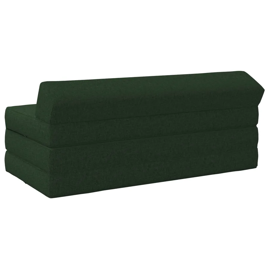 Canapé-lit pliable Vert foncé 120 x 60 x 49 cm Tissu - 4