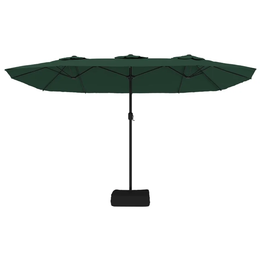 Parasol à double tête vert 449x265 cm - 4