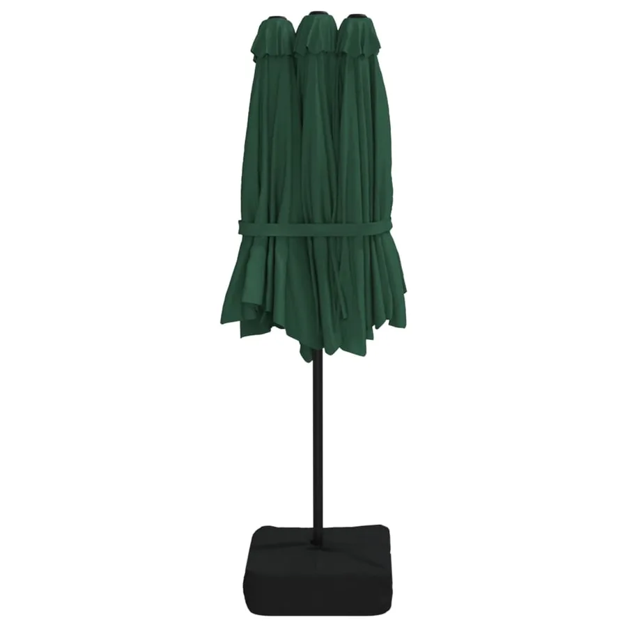 Parasol à double tête vert 449x265 cm - 5