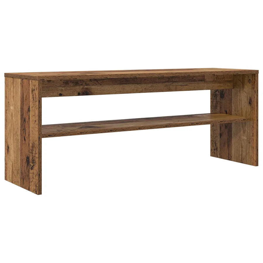 Meuble TV Bois ancien 100 x 30 x 40 cm Bois d'ingénierie - 2