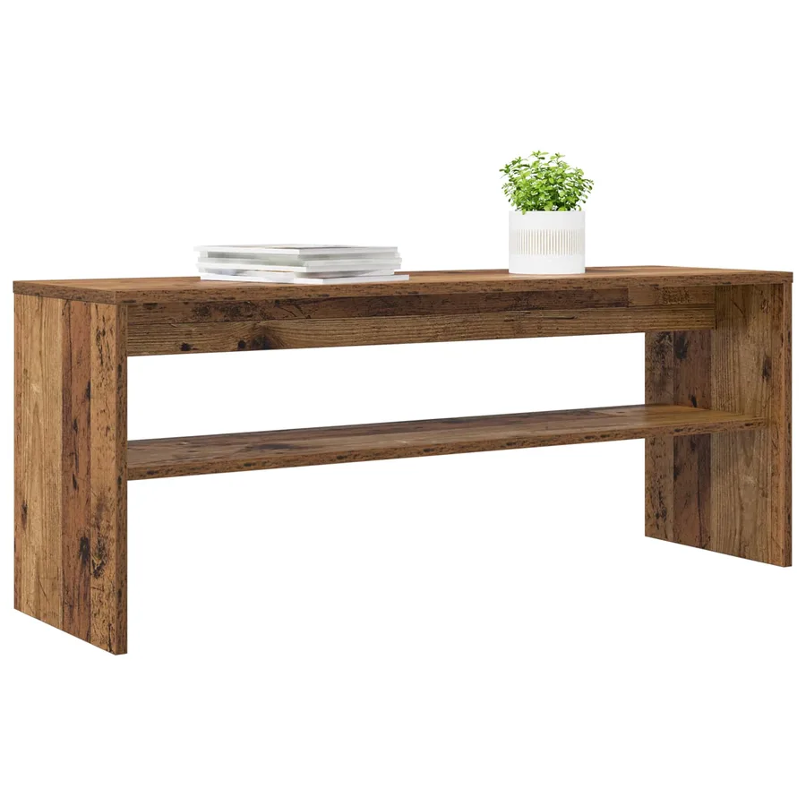 Meuble TV Bois ancien 100 x 30 x 40 cm Bois d'ingénierie - 3