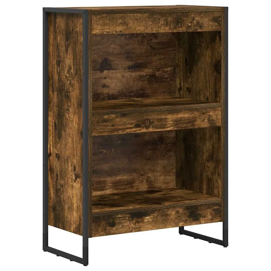 Bibliothèque Chêne Fumé 60 x 30 x 86,5 cm Bois d'ingénierie - 2