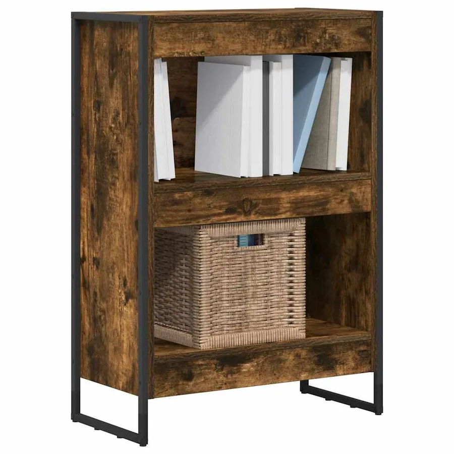 Bibliothèque Chêne Fumé 60 x 30 x 86,5 cm Bois d'ingénierie - 3