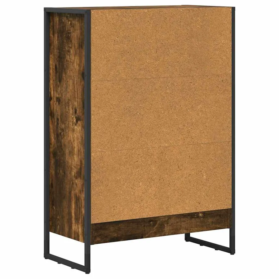 Bibliothèque Chêne Fumé 60 x 30 x 86,5 cm Bois d'ingénierie - 7