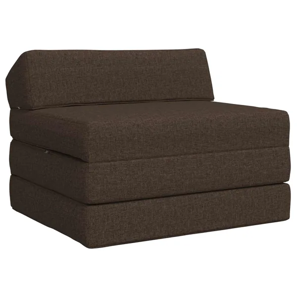 Canapé-lit pliable Taupe 200 x 70 x 10 cm Tissu