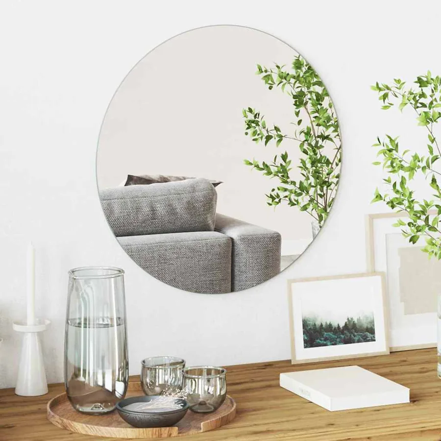 Miroir mural Rond Ø 50 cm verre trempé
