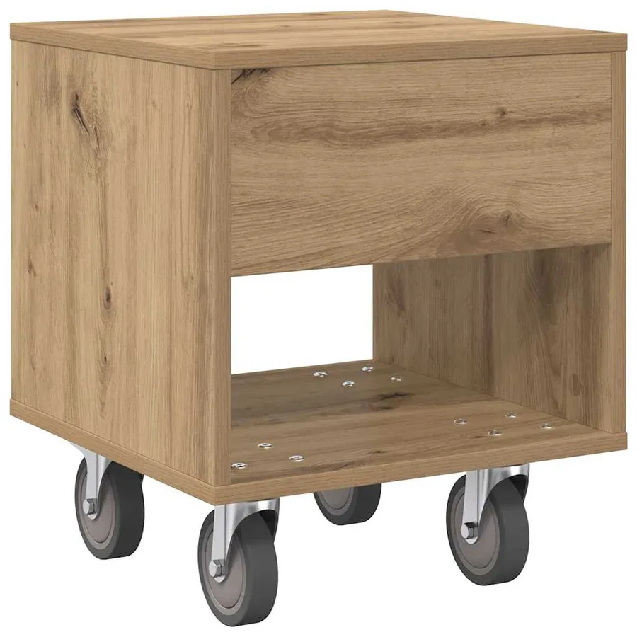 Table de chevet 2 pc Chêne artisanal 40,5 x 40 x 48 cm - 9