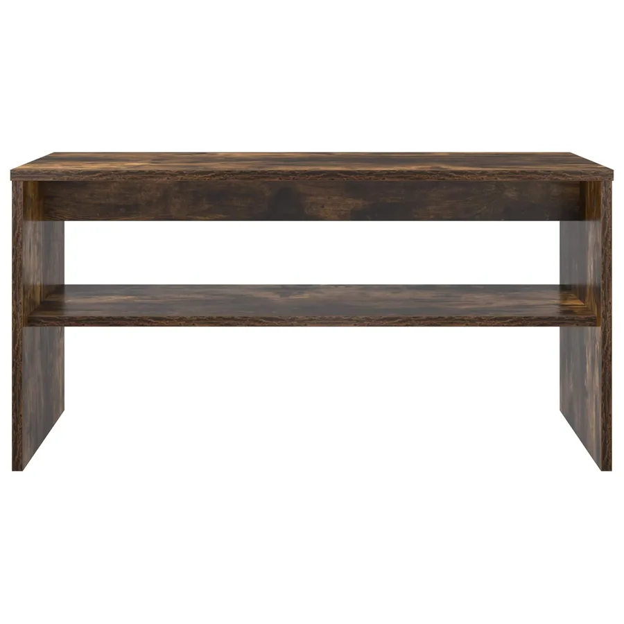 Meuble TV Chêne fumé 80 x 35 x 40 cm Bois d'ingénierie - 5