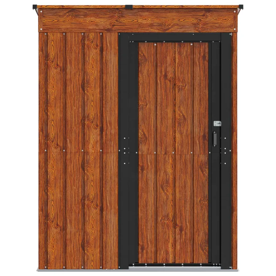 Cabanons de jardin Marron 137 x 81 x 180 cm Métал - 6