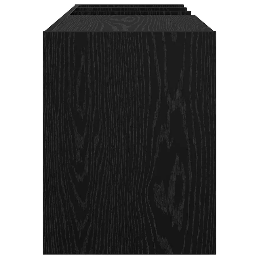 Meuble à vinyles Chêne noir 78,5 x 35 x 45 cm Bois d'ingénierie - 6