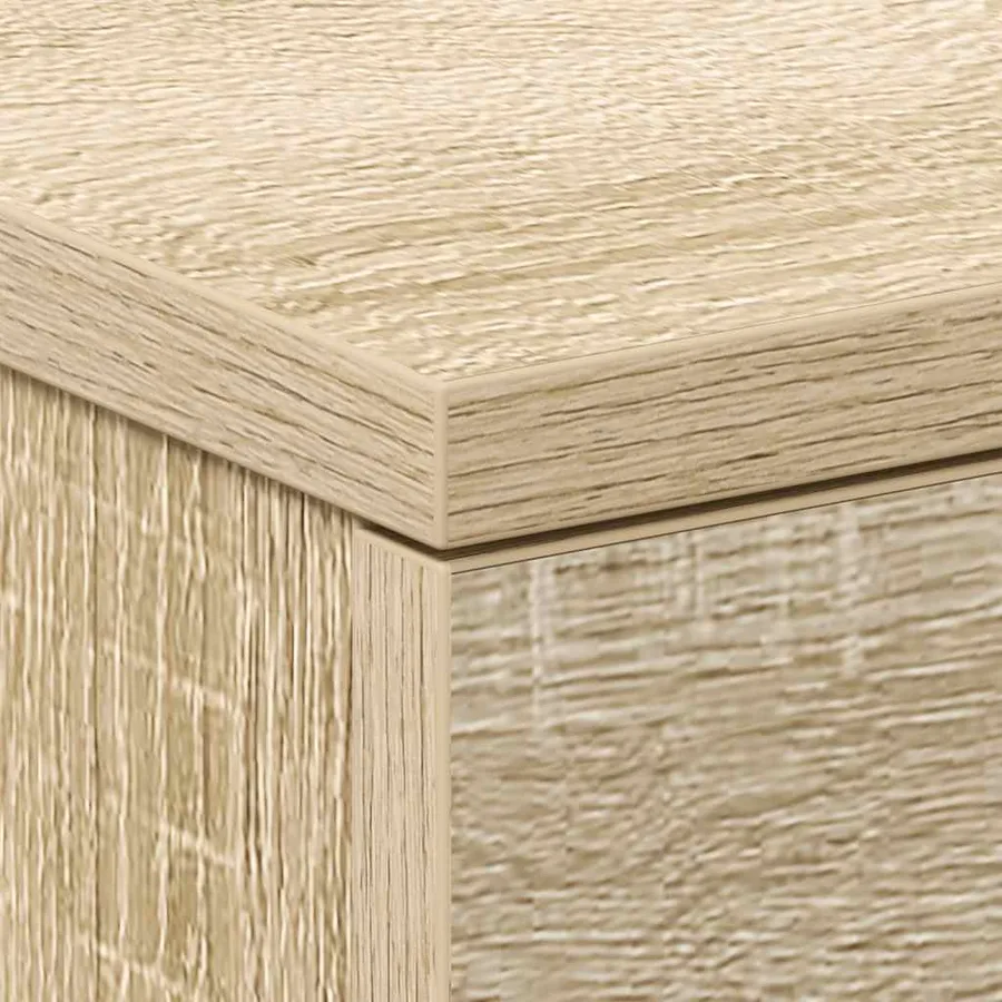 Tables de chevet 2pcs chêne sonoma 38x35x56cm bois d'ingénierie - 10