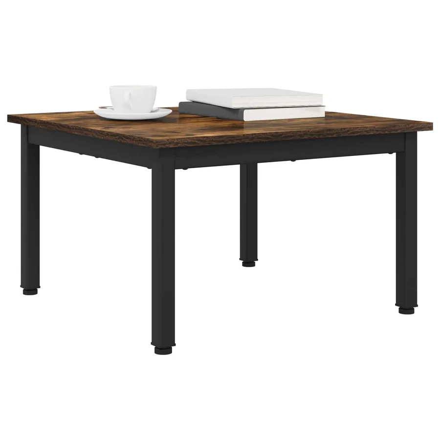 Table basse Chêne Fumé 60 x 60 x 36 cm Bois d'ingénierie - 3