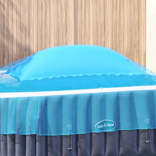Coussin de piscine d'hiver Bleu 380 x 180 x 140 cm PVC