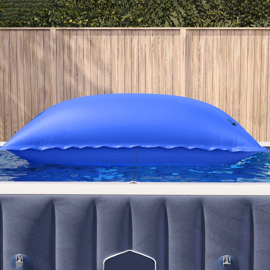 Coussin de piscine d'hiver Bleu 380 x 180 x 140 cm PVC - 3