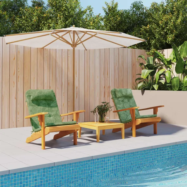 Coussins de chaise adirondack lot de 2 modèle de feuille