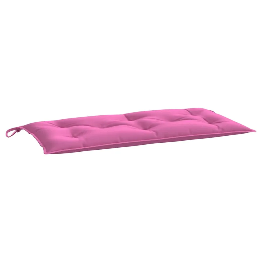 Coussins de banc de jardin lot de 2 rose 100x50x7 cm tissu - 5