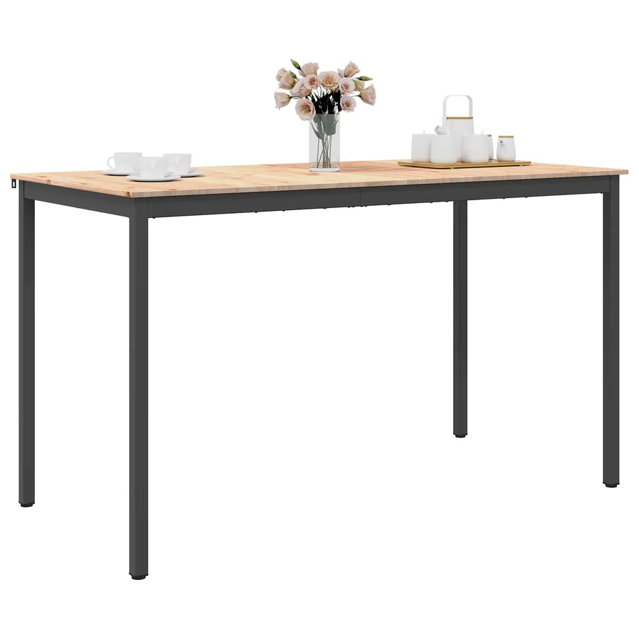 Table de bar Naturel 180 x 90 x 105 cm Bois de pin massif - 3