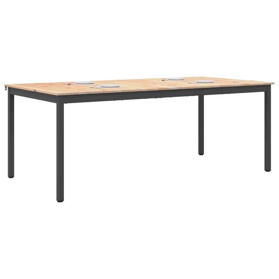 Table de salle à manger / Table de repas Naturel - 3