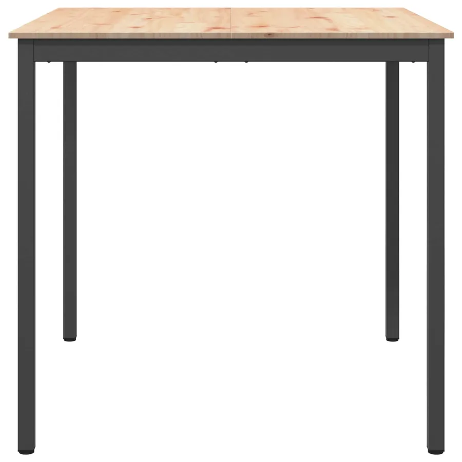 Table de bar Naturel 110 x 110 x 105 cm Bois de pin massif - 5