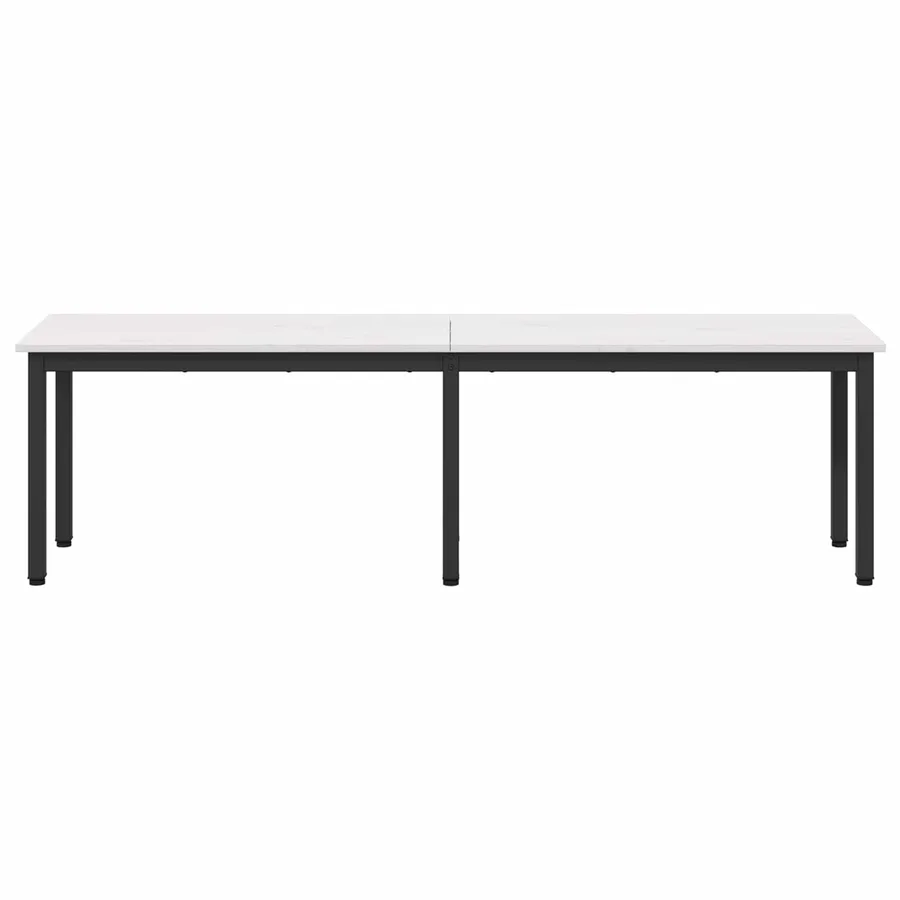 banc Blanc 160 x 35 x 45 cm Bois de pin massif - 5