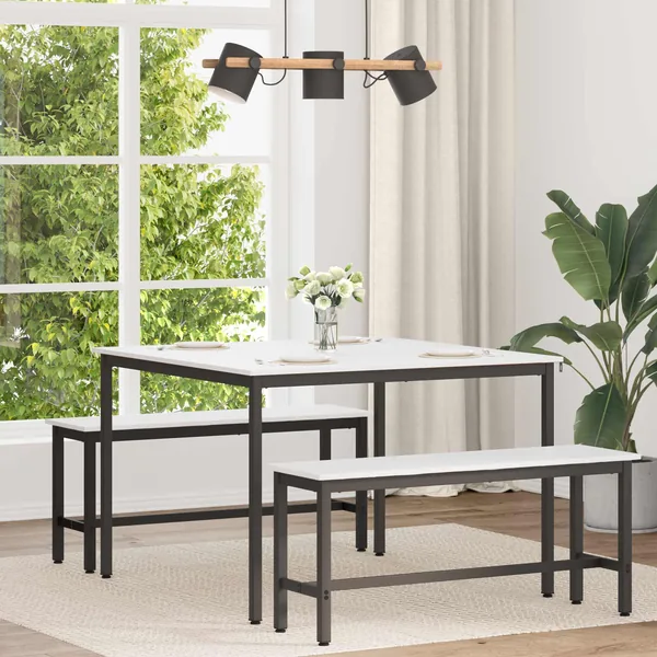 Table de salle à manger / Table de repas Blanc