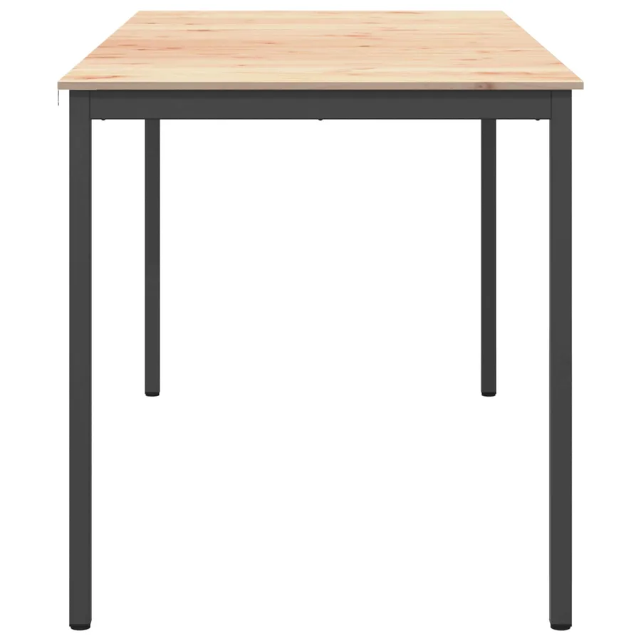 Table de bar Naturel 200 x 100 x 105 cm Bois de pin massif - 6