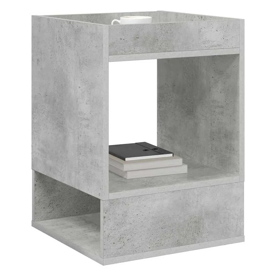 Table d'appoint 2 pcs Gris béton 40 x 40 x 56 cm - 3