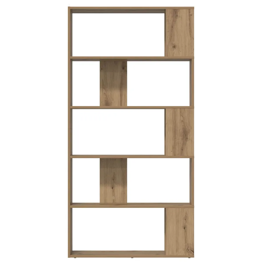 Bibliothèque 80 x 24 x 159 cm Bois d'ingénierie Chêne artisanal - 5