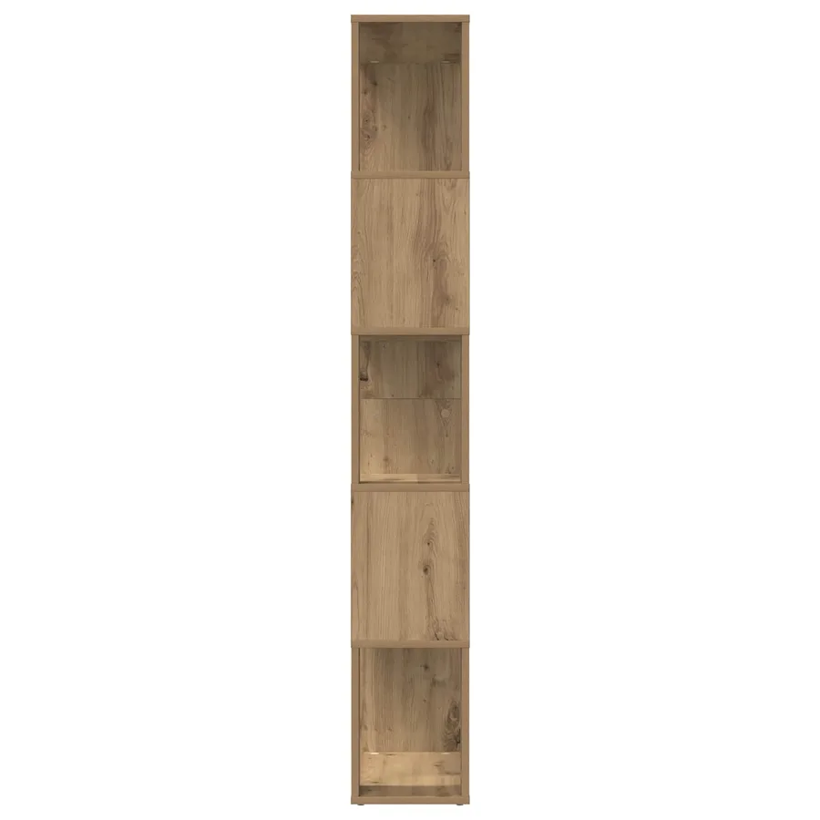 Bibliothèque 80 x 24 x 159 cm Bois d'ingénierie Chêne artisanal - 6