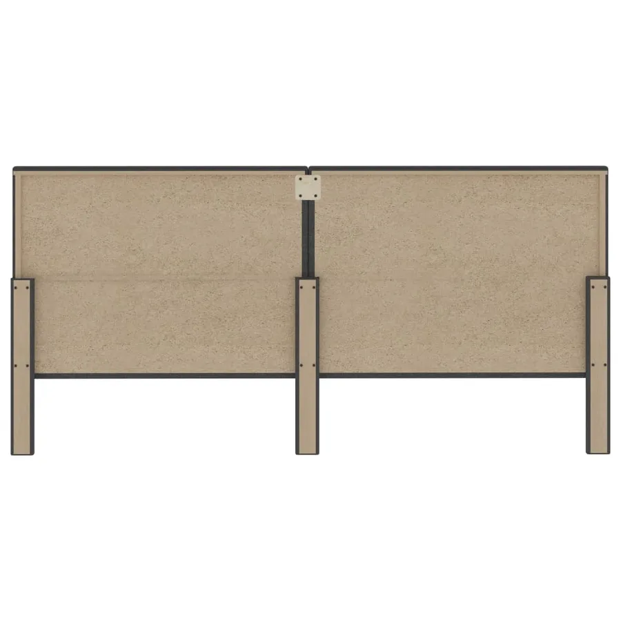 Tête de lit touffetée Gris foncé Tissu 200x200 cm - 5