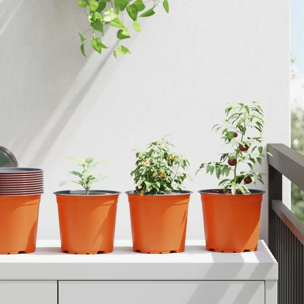 Pot à fleurs 200 pcs Terre cuite Ø 15 x 13 cm Plastique