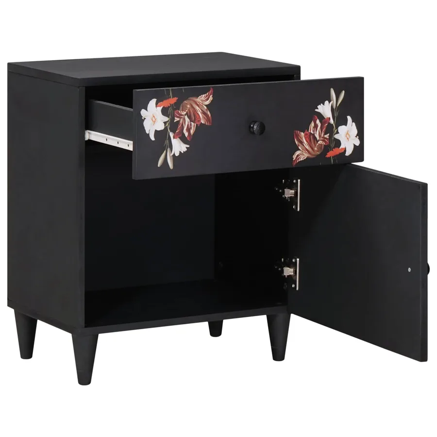 Table de chevet avec tiroir Multicolore 50 x 33 x 60 cm - 2