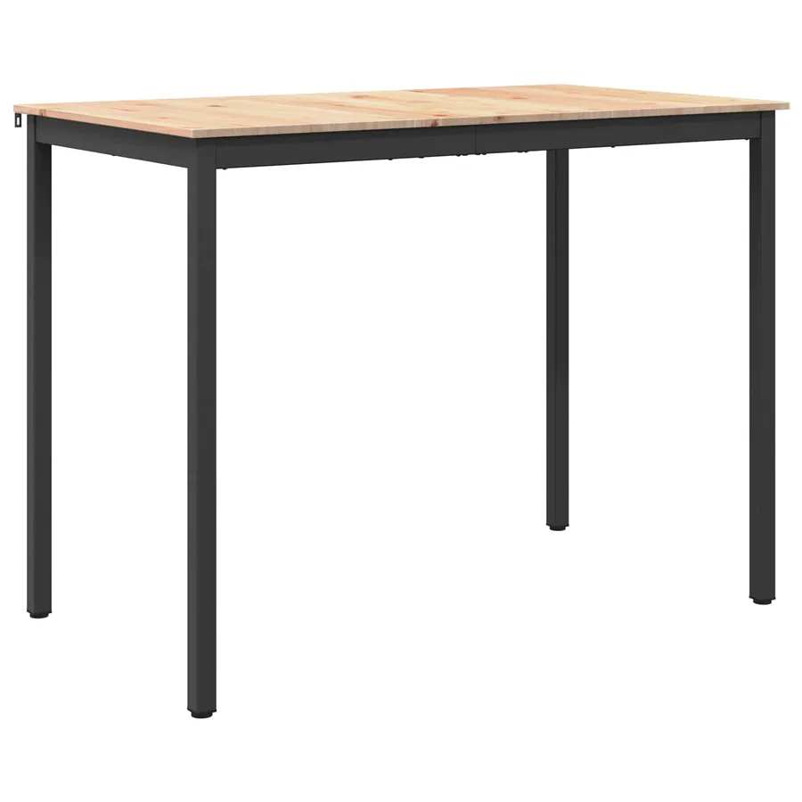 Table de bar Naturel 140 x 80 x 105 cm Bois de pin massif - 2