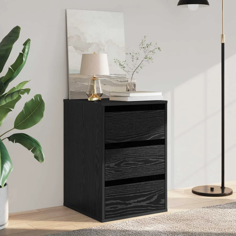 Armoire à tiroirs Chêne noir 41 x 40 x 58 cm Bois d'ingénierie