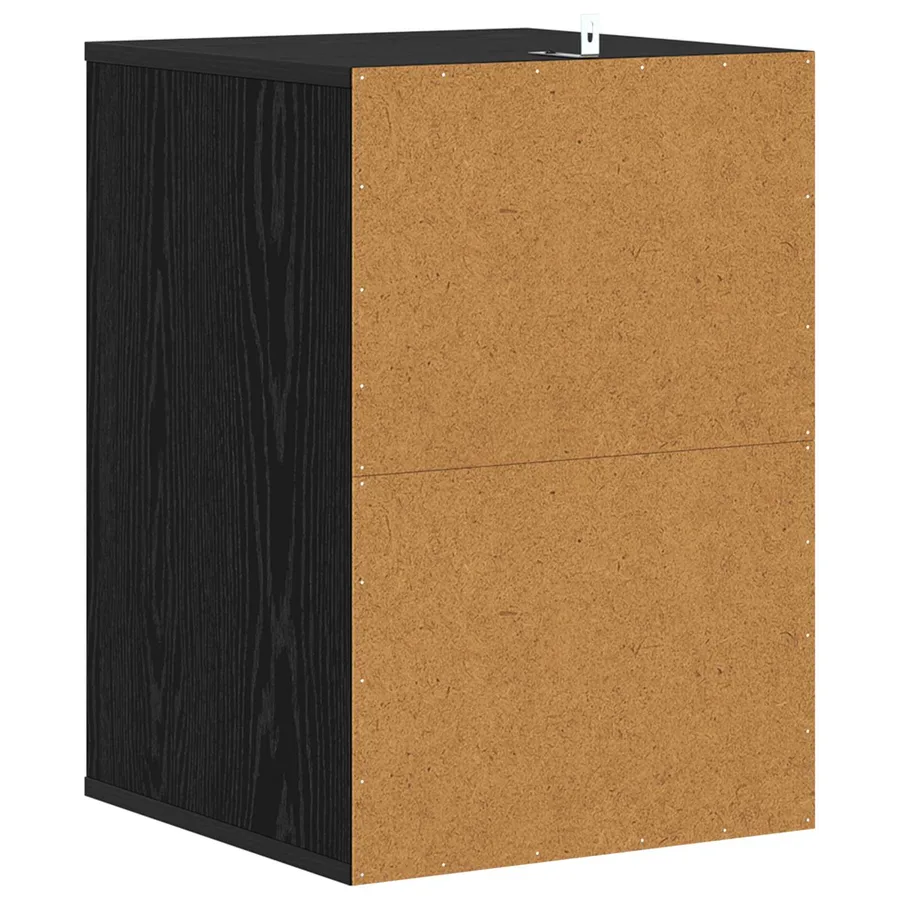 Armoire à tiroirs Chêne noir 41 x 40 x 58 cm Bois d'ingénierie - 7