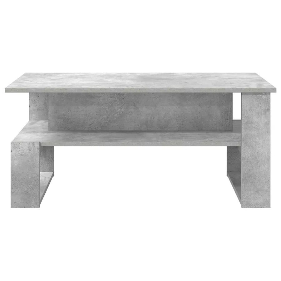 Table basse Gris béton 90 x 50 x 40 cm Bois d'ingénierie - 5