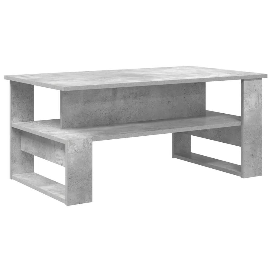 Table basse Gris béton 90 x 50 x 40 cm Bois d'ingénierie - 7