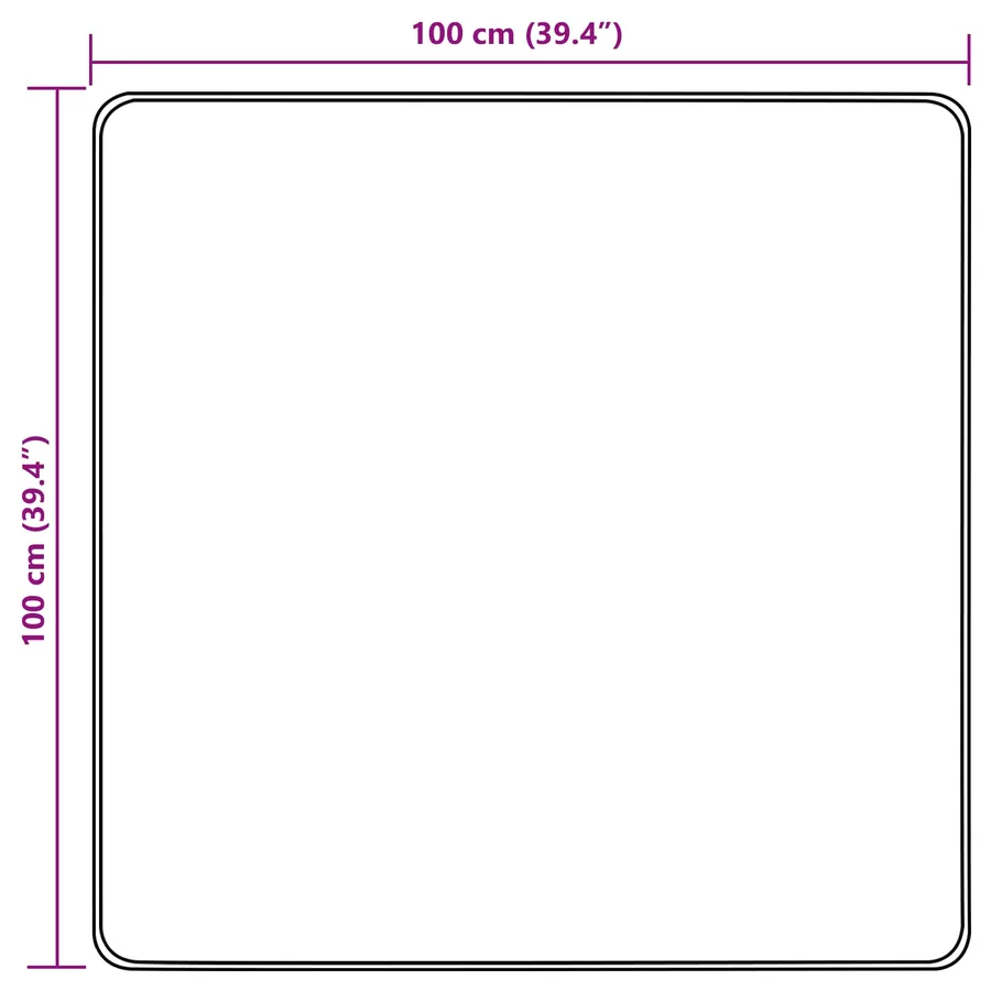 Coureur de Tapis MARSA Sable 100 x 100 cm Polyester et PVC - 7