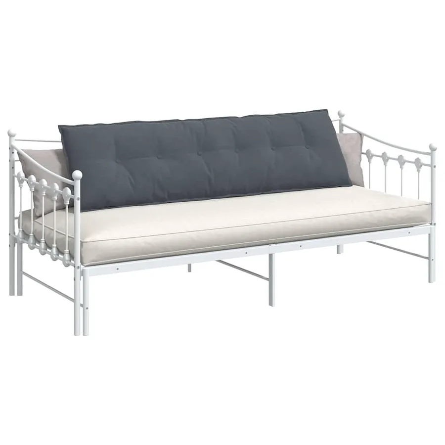 Coussin de Dos Gris foncé 180 x 50 cm Tissu en velours côtelé - 3